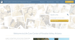 Desktop Screenshot of lifecarecenterofparadisevalleyaz.com